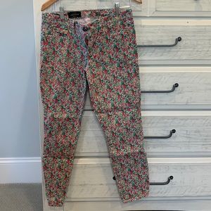J.Crew Floral Jeans